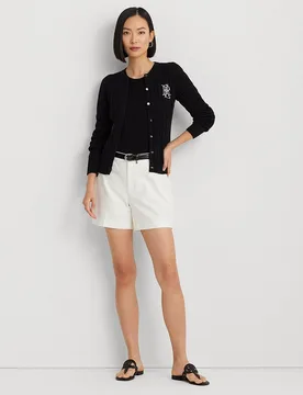 Cárdigan de mujer de algodón de punto de ochos - Lauren Ralph Lauren - FashionsVida