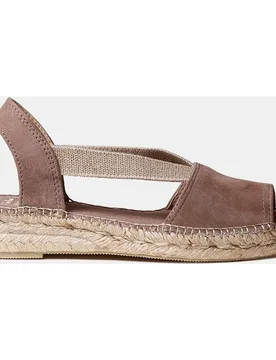 Alpargatas planas de mujer en rosa con elásticos laterales - Toni Pons - FashionsVida