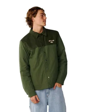 Giacca Classic Surf Cord Puffer Dark Olive 2XL - Rip curl - FashionsVida