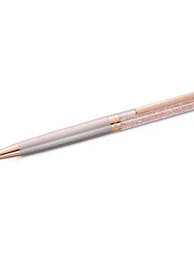 Penna a sfera Crystalline, Cuore, Tono oro rosa, Laccato rosa, placcato color oro rosa OS - Swarovski - FashionsVida