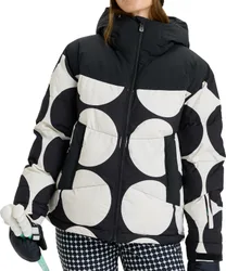 Stepp- Und Daundenjacken wasserfest aus Primaloft® Alofted Puffy Jacket True Black Big Dots für Damen Größe M schwarz
