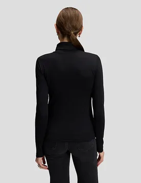 Slim Long Sve Turtleneck Top Black Größe XS female - Lee - FashionsVida