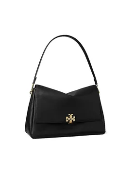 Sac en cuir - Sac à bandoulière CHARLIE Large noir - Tory burch - FashionsVida