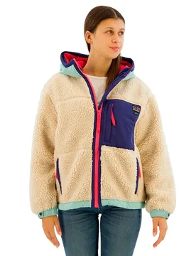 Veste Vintageed Sherpa Vintage Ecru M - Superdry - FashionsVida