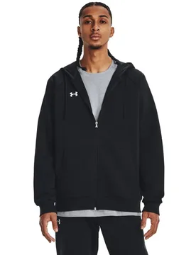 Sweat-shirt à Zip Rival Fleece Black 001 / White 100 3XL - Under armour - FashionsVida