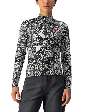 Maglia A Maniche Lunghe Unlimited Thermal Black / White - Castelli - FashionsVida
