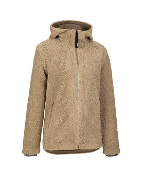 Giacca in pile da donna Sabine con cappuccio cammello 42 - LaMunt - FashionsVida
