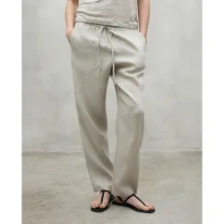 Pantalón de mujer relaxed fit de lino