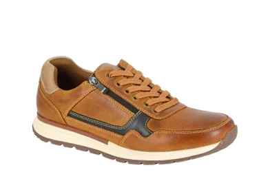 Male Mens Leisure Trainers - Tan Leather - Size Uk 7