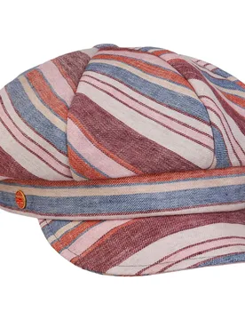 Anja Multicolour Stripes Newsboy Cap by - bordeaux - Damen - Size: One Size - Mayser - FashionsVida