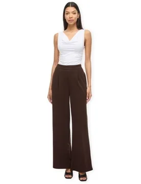 Hosen Noos Benne Wide Trousers - Coffee Bean Eu M;Eu L;Eu Xl;Eu Xs Female - Vila - FashionsVida
