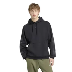 Sweat à Capuche 3 Stripes Fleece Black / Carbon XL
