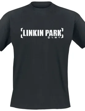 T-Shirt - Bracket Logo - S bis 5XL - Größe L - schwarz - Lizenziertes Merchandise! - Unisex - unisex - Linkin Park - FashionsVida