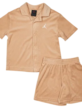 Terry Unisex Tracksuits - Brown - Size 5 - 6 Years - Cotton French Terry - Brown - Size: 5 - 6 Years - Jordan - FashionsVida