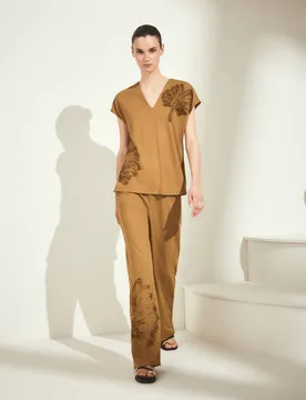 Pantalón circular liso de mujer - Woman El Corte Inglés - FashionsVida