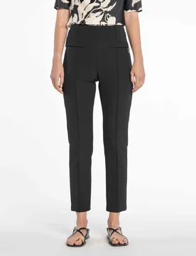 Pantalón pitillo de mujer de sarga elástica - Naulover - FashionsVida