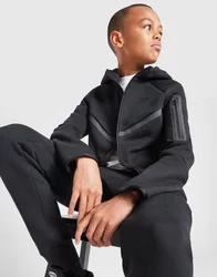 Felpa con Cappuccio Full Zip Tech Fleece Junior - Nero, nero nero Bambino taglia 10-12Y