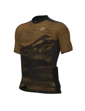 Maglia ciclismo OFF ROAD-GRAVEL mountain marrone 2024 - ALE' - FashionsVida