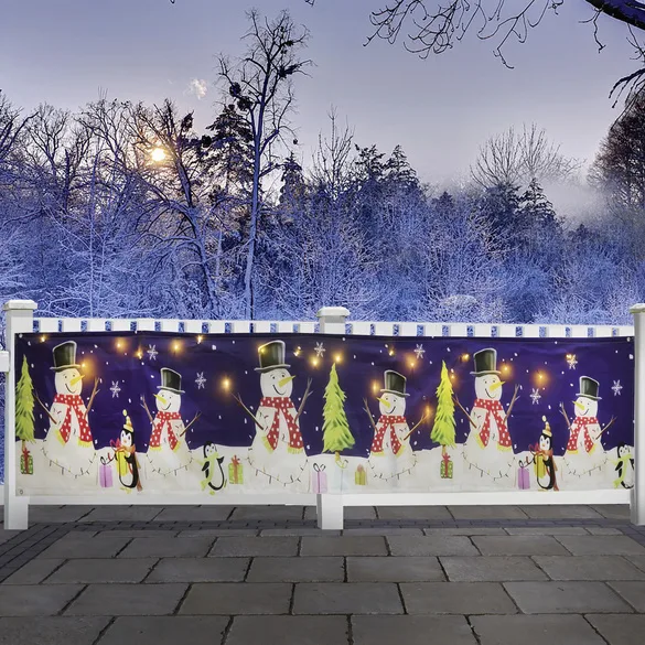 LED-Balkon Sichtschutz Schneemann - Gainsborough - FashionsVida