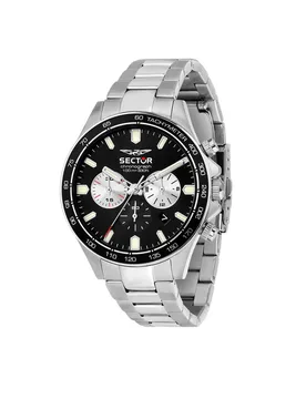 Orologio 230 3 Mm Br Chronograph Silver / Black Dial One Size - Sector - FashionsVida