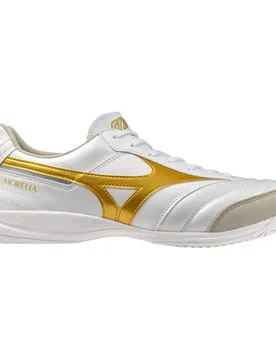 Chaussures De Futsal Morelia Sala Elite In White / Football Gold / Galaxy Silver EU 42 1/2 Homme - Mizuno - FashionsVida