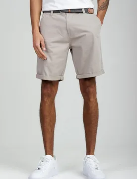 Cotton Mens Belted Chino Shorts - - Size: M - Kensington - FashionsVida