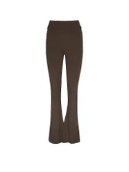 Damen Yoga Hose Classic Rolldown braun S W