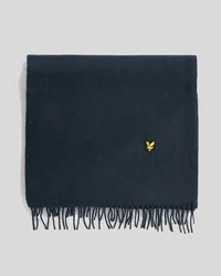 Men's Lambswool Blend Scarf in Dark Navy
