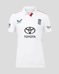 England Cricket Women's 26/27 Test Replica Shirt BRILLIANT WHITE 16 female