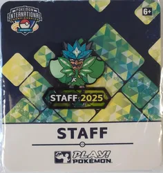 Pokemon EUIC STAFF 2025 Teal Mask Ogerpon Pin Badge