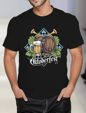 Bavarian Beer Mug & Barrel Oktoberfest Beer Celebration T-Shirt 100% Cotton O-Neck Short Sleeve Summer Casual Mens T-shirt - Aliexpress - FashionsVida