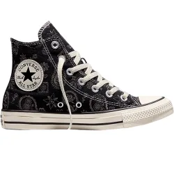 Chuck taylor all star paisley pop zapatilla moda mujer Negro (37)