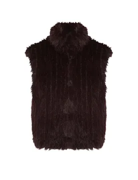 Gilet in Felloptik DAVA braun 36 Damen - RINO&PELLE - FashionsVida