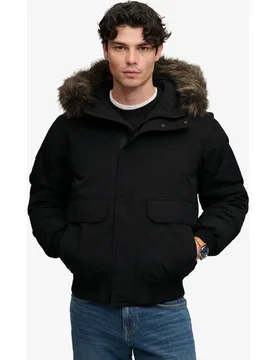 Chaqueta bomber de hombre Everest con pelo sintético - Superdry - FashionsVida