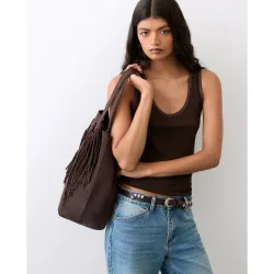 Camiseta sin mangas de mujer con calados