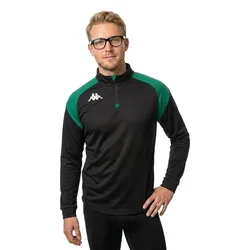 Sweat à Demi-zip Lovato Black / Green 4XL