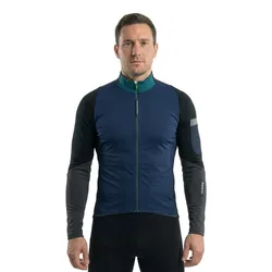 Maglia A Maniche Lunghe Hybrid Que X Navy Blue