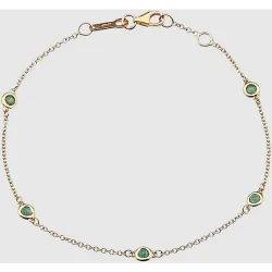 Pulsera de oro y esmeraldas
