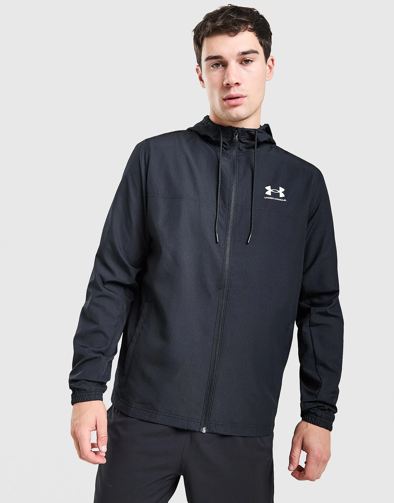 Mens Rival Woven Jacket - Nero, nero nero Uomo taglia S - Under armour - FashionsVida
