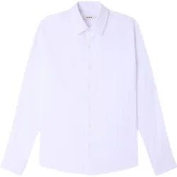 Camisa de vestir de hombre lisa cuello clásico