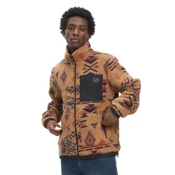 Polaire Zippée Lobo Pl Brown Aztec / Black S