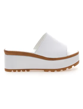 Ciabatte in Vere Pelle Bianche 3000101 39 - PITTARELLO LOVE - FashionsVida