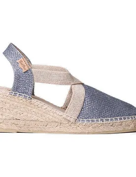 Pons Espadrilles Compensées Triton Denim EU 42 - Toni - FashionsVida