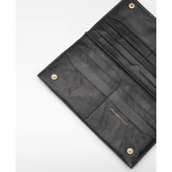 Cartera orión de piel con cierre solapa