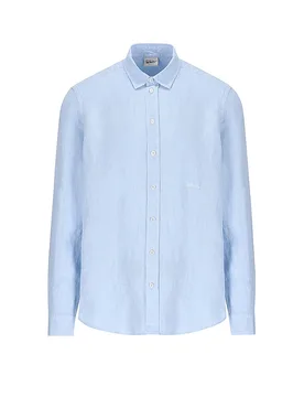 Trachtenhemd LUBODE azul claro M - LUIS TRENKER - FashionsVida