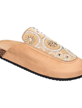 Bequem-Pantolette „Layla“ beige 39 Damen - wonderwalk - FashionsVida