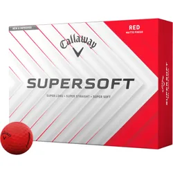 Golfbälle Supersoft Matt - 12er Pack , rot