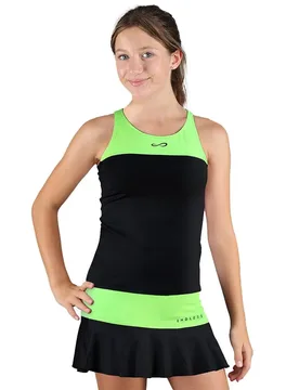 Lace Sleeveless T-shirt Black Green 8-10 Years - Endless - FashionsVida