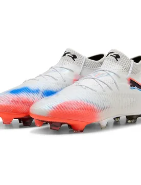 Chaussures De Football Future 8 Ultimate Fg White / Black / Glowing Red EU 44 1/2 - Puma - FashionsVida