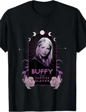 Buffy The Vampire Slayer Boho Style Gift t shirt 100% cotton printed tee Crew Neck Short Sleeve Graphic clothes All size tops - Aliexpress - FashionsVida